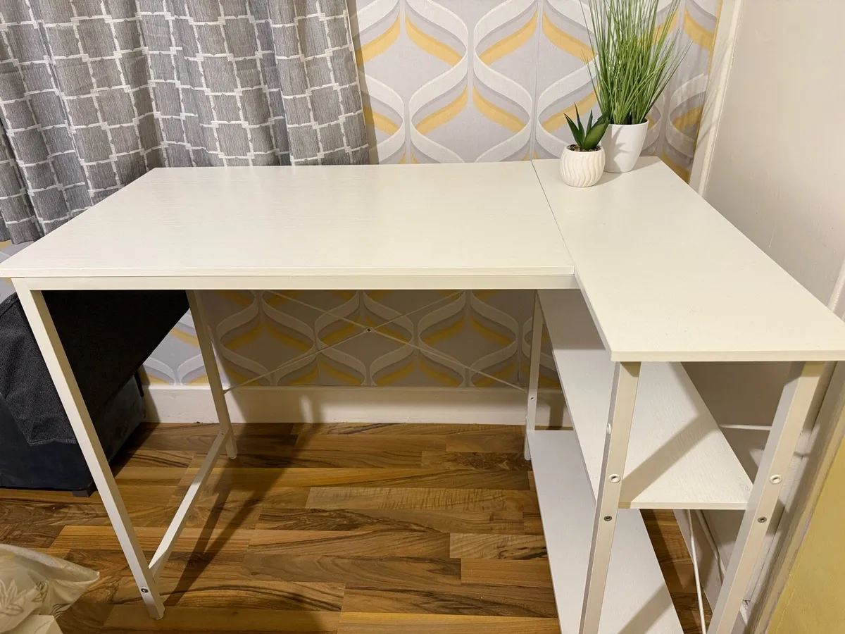 White Office Desk - Image 1