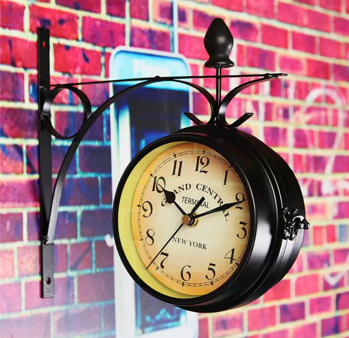NEW Outdoor Compact Garden Station Wall Clock - Image 2