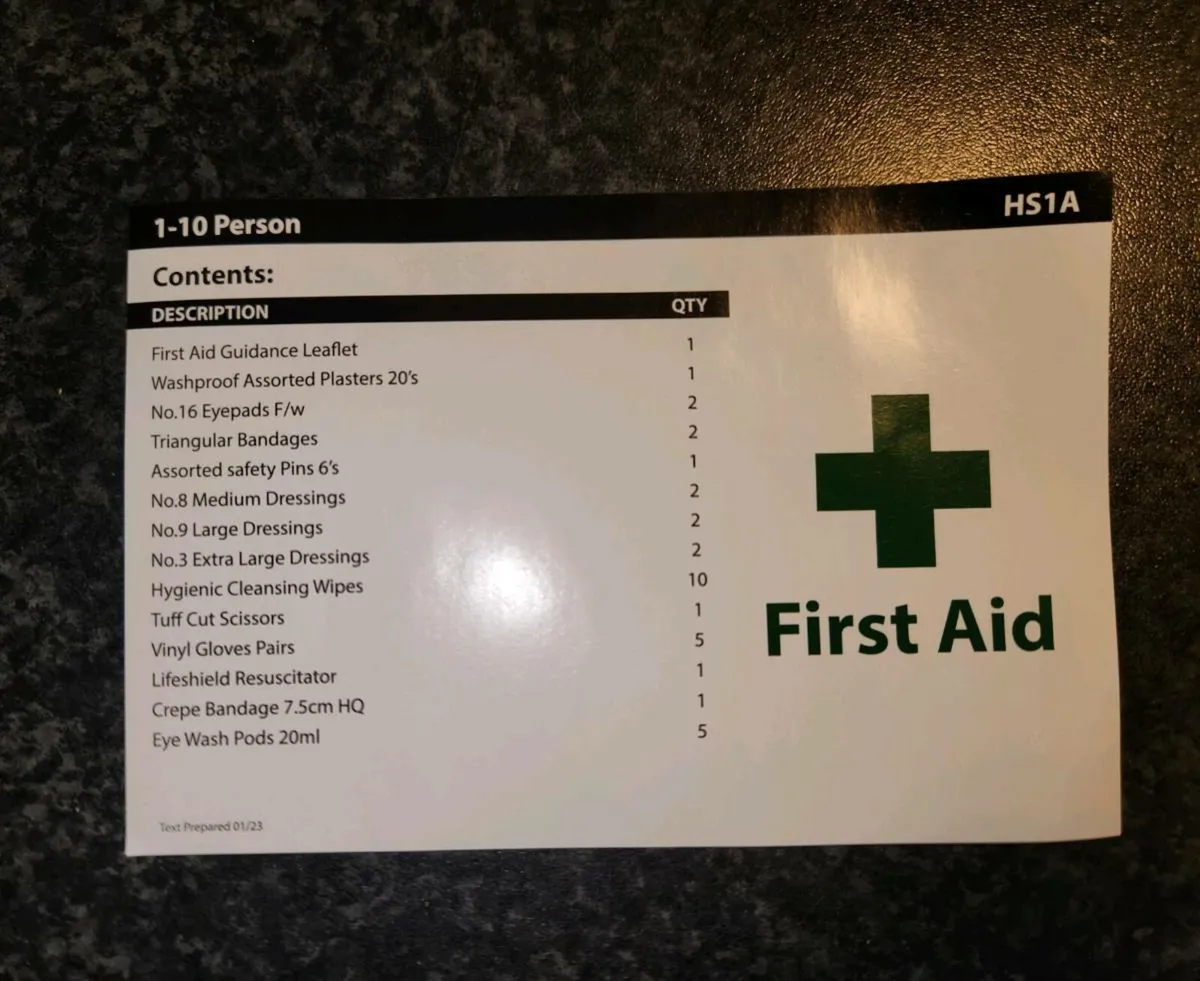 First Aid Box HSA 1-10persons (filled) - Image 4
