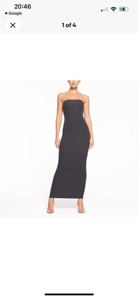 Skims Gits Everybody Tube Dress Sz 14UK 10US XL Graphite Casual Party Stretch - Image 2