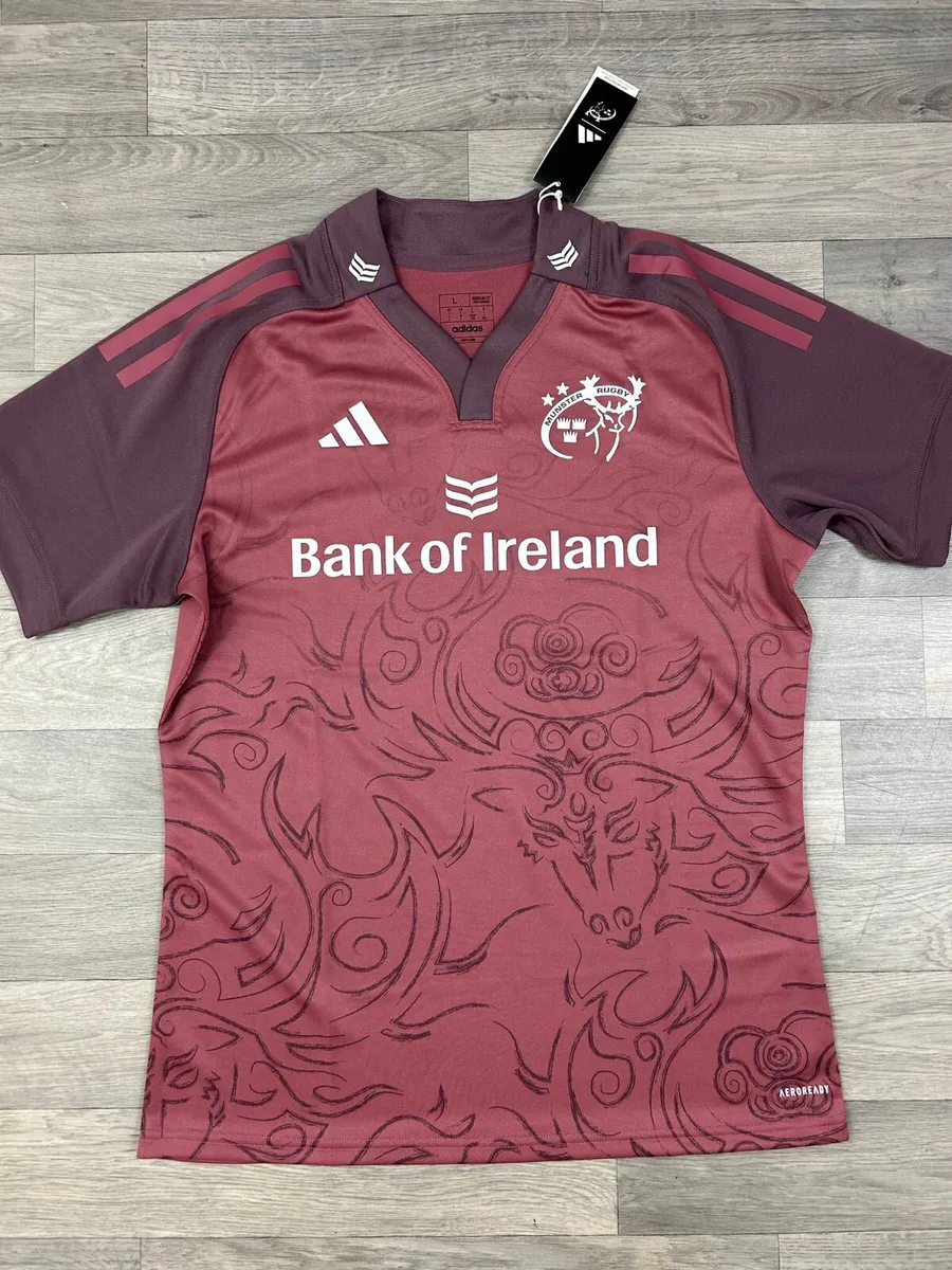 NEW Adidas Munster Rugby Jersey Shirt Mens Large - Image 2