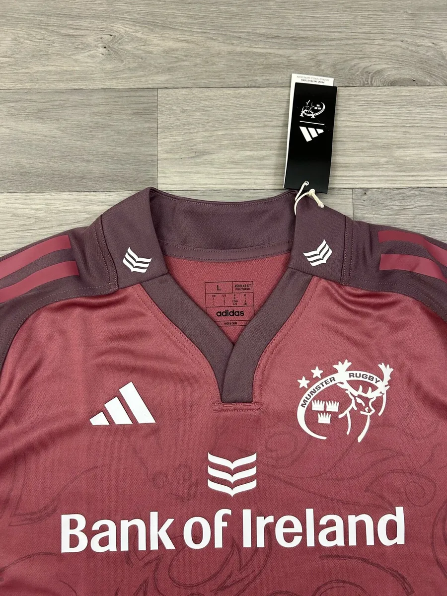 NEW Adidas Munster Rugby Jersey Shirt Mens Large - Image 4