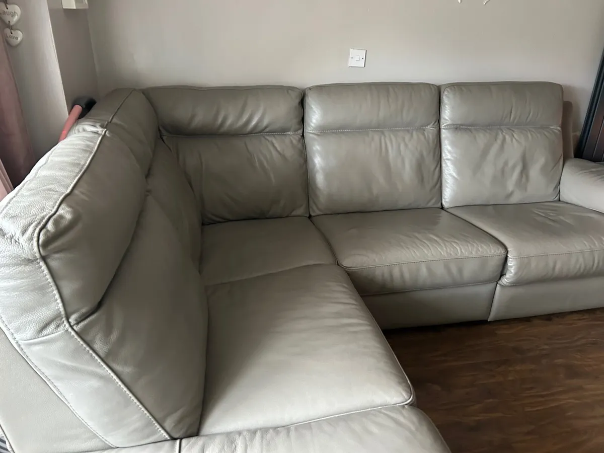 Large Leather Sofa - Image 2