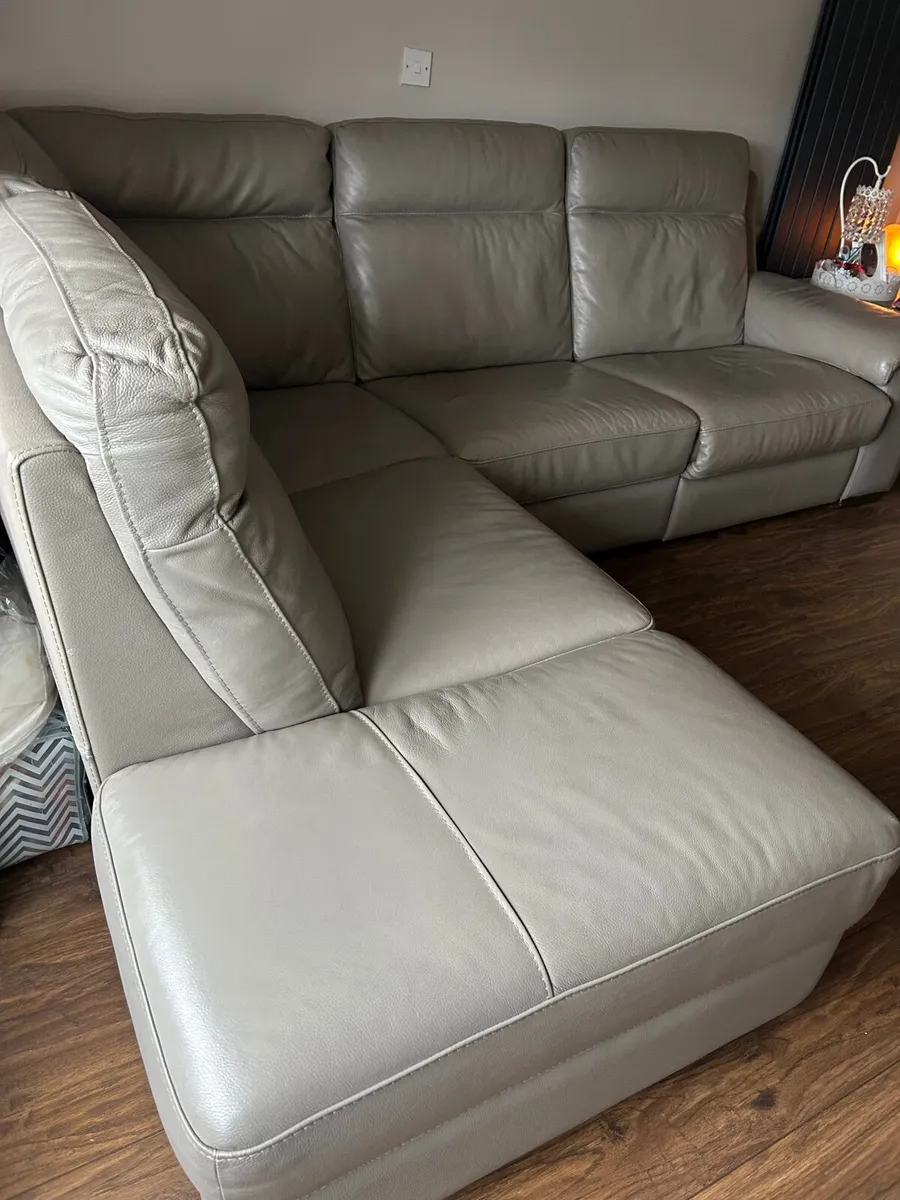 Large Leather Sofa - Image 3