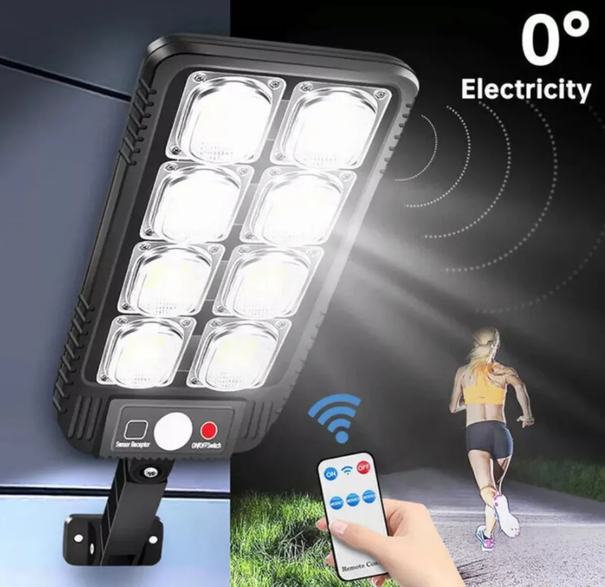 Solar Street Light LED Outdoor with PIR NEW - Image 1