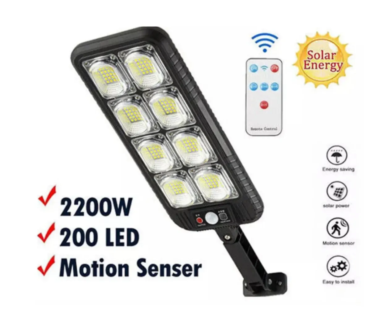 Solar Street Light LED Outdoor with PIR NEW - Image 2