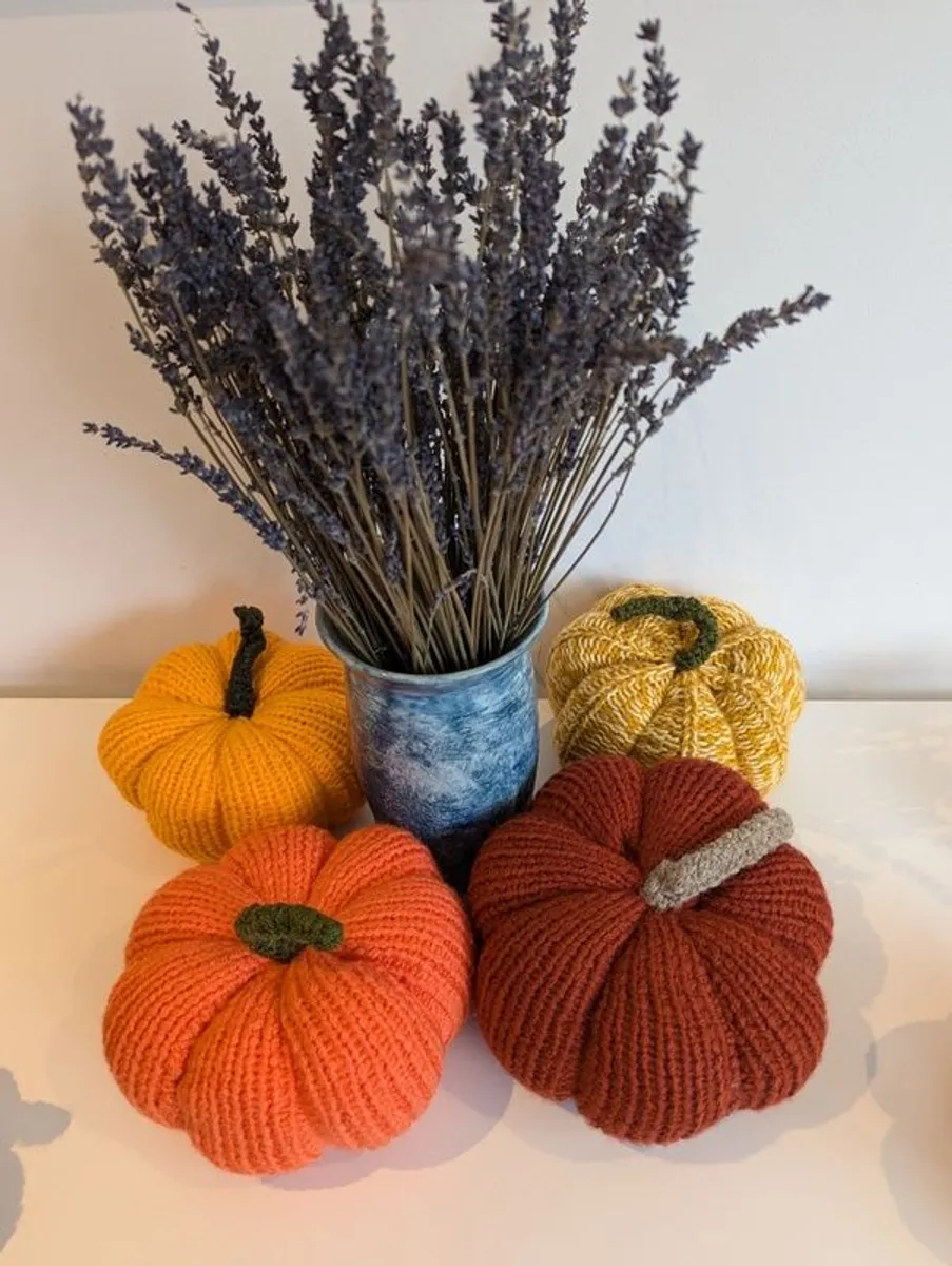 Handmade Crochet Pumpkins - Halloween decorations - Image 1