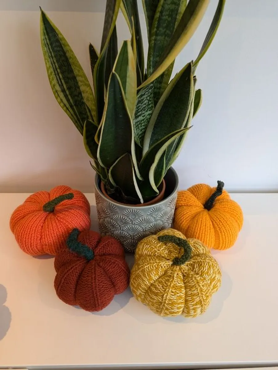 Handmade Crochet Pumpkins - Halloween decorations - Image 3