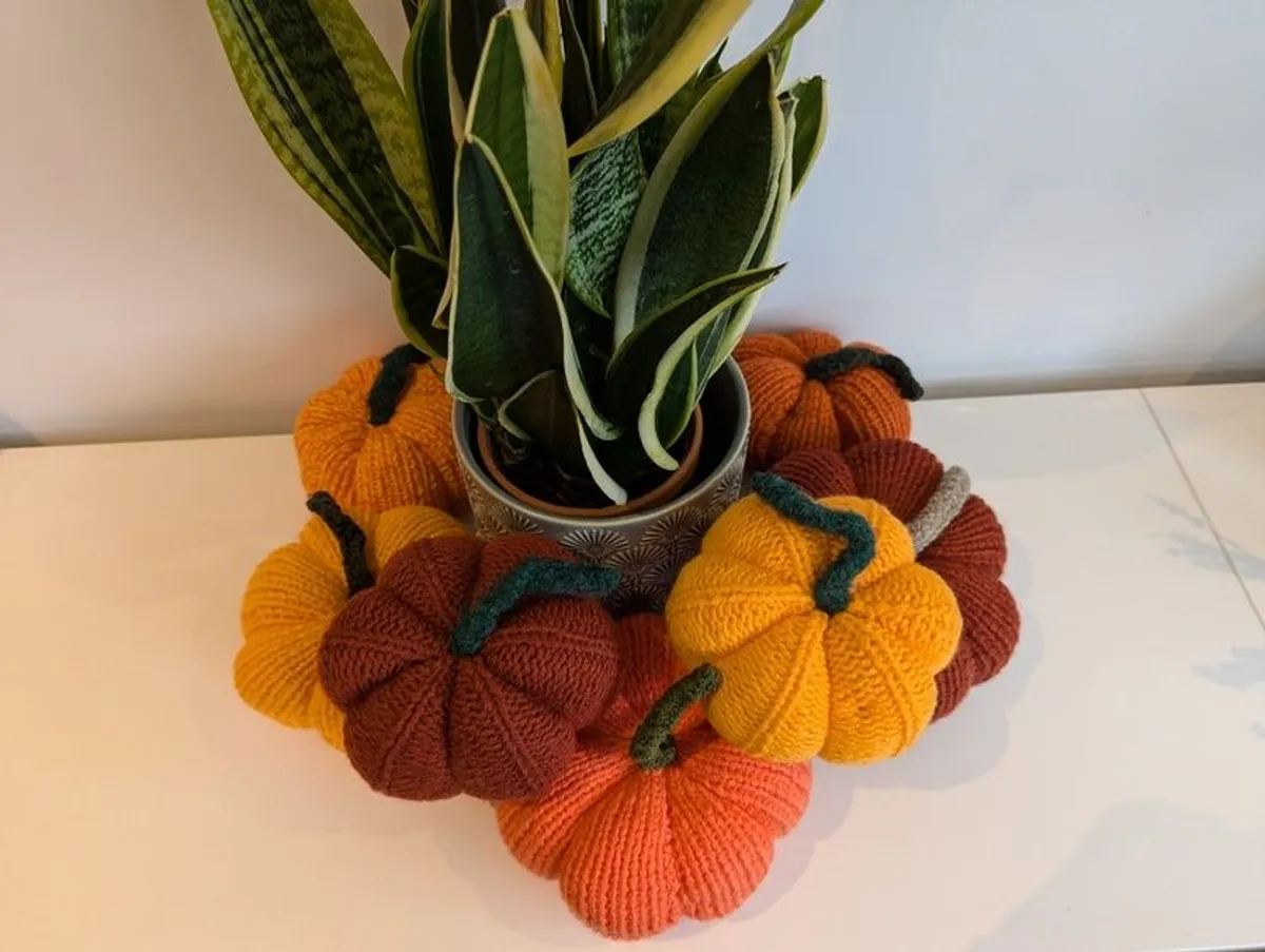 Handmade Crochet Pumpkins - Halloween decorations - Image 4