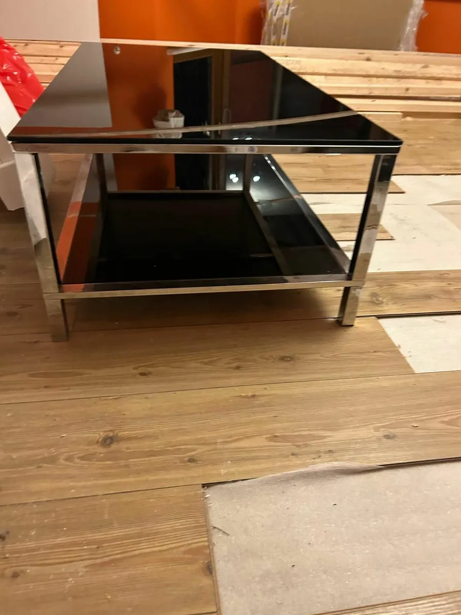 Glass coffee table/TV stand - Image 4