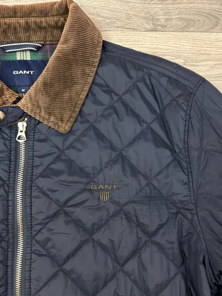 Gant Quilted Jacket Mens Medium - Image 3