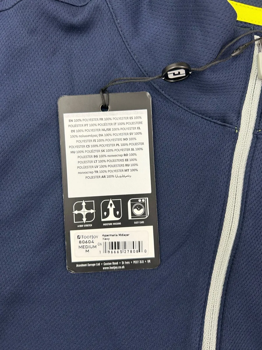 NEW FootJoy FJ Half Zip Jumper Mens Medium - Image 4