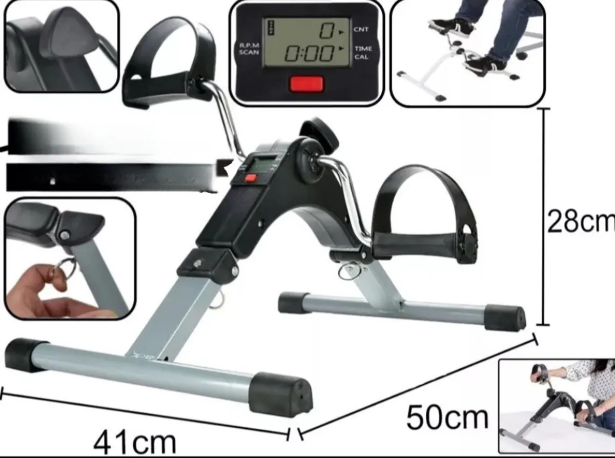 Mini Exercise Bike Portable Pedal Exerciser NEW - Image 2