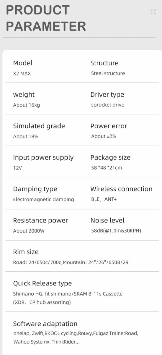 ThinkRider X2 Max Direct Drive Smart Trainer - Image 2