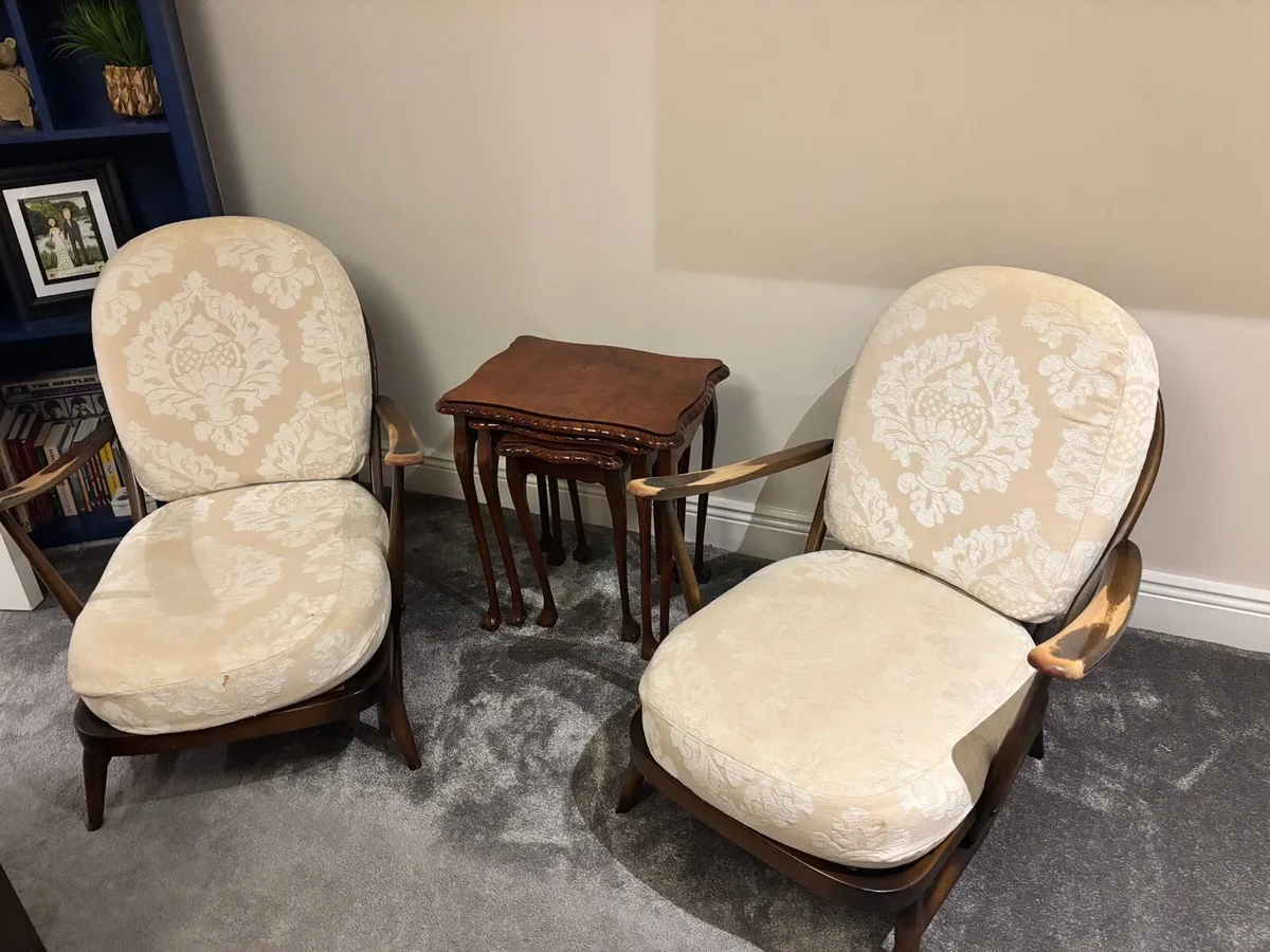 Pair of Mid century Danish style loungers - Image 2