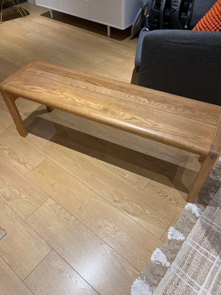 Habitat Solid Wood Bench - Image 2