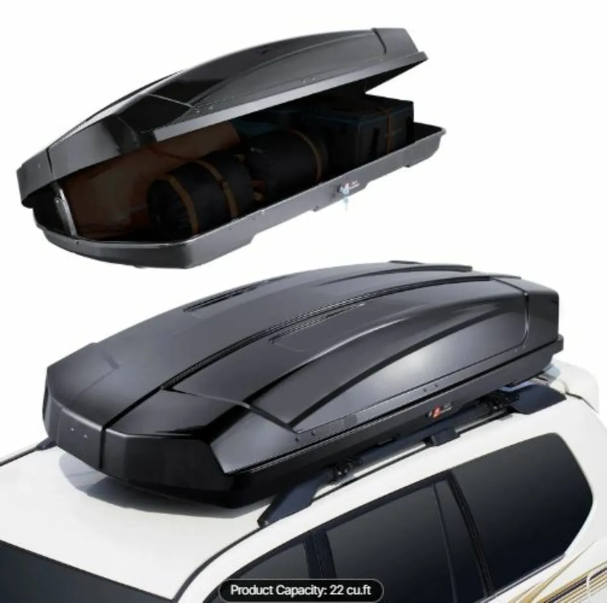 Rooftop Cargo Carrier,22Cubic Feet Roof Cargo Box - Image 1