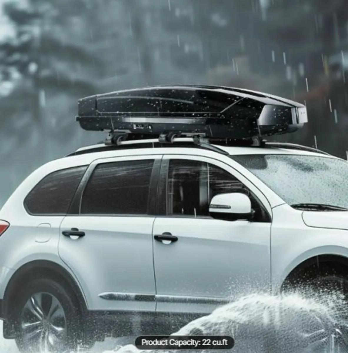 Rooftop Cargo Carrier,22Cubic Feet Roof Cargo Box - Image 4