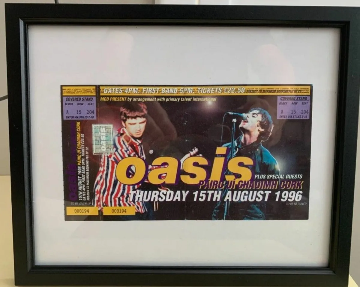Oasis 1996 Cork Unused Original - Very Rare - Image 1