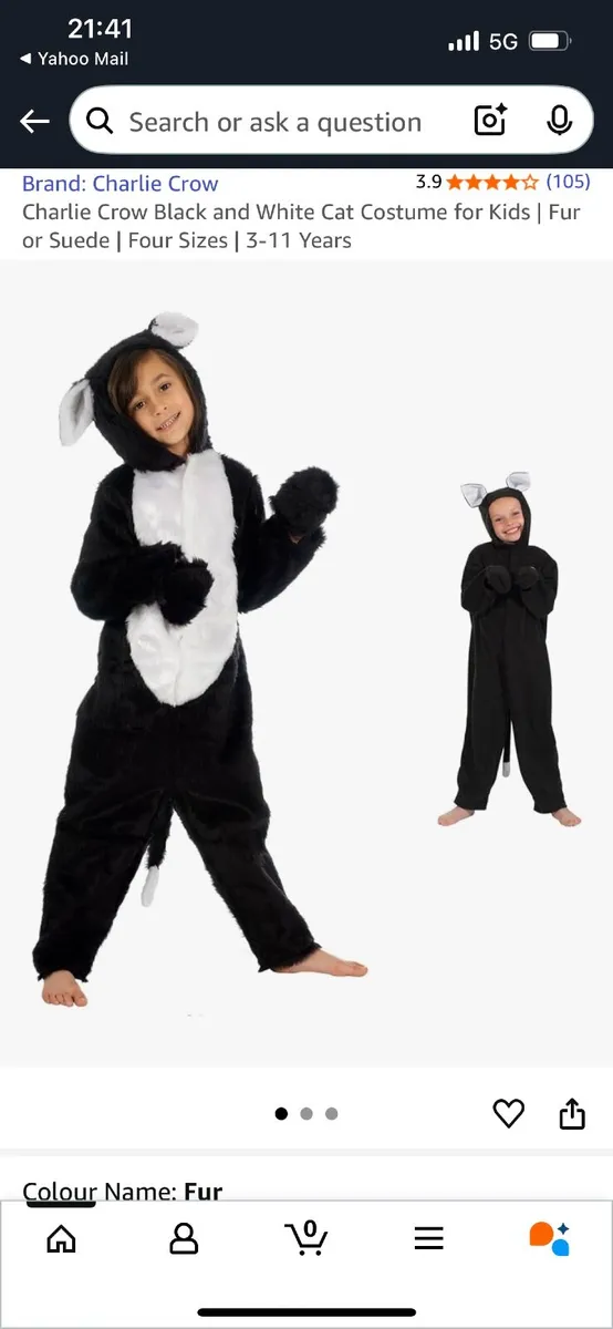 Kids cat costume - Image 1