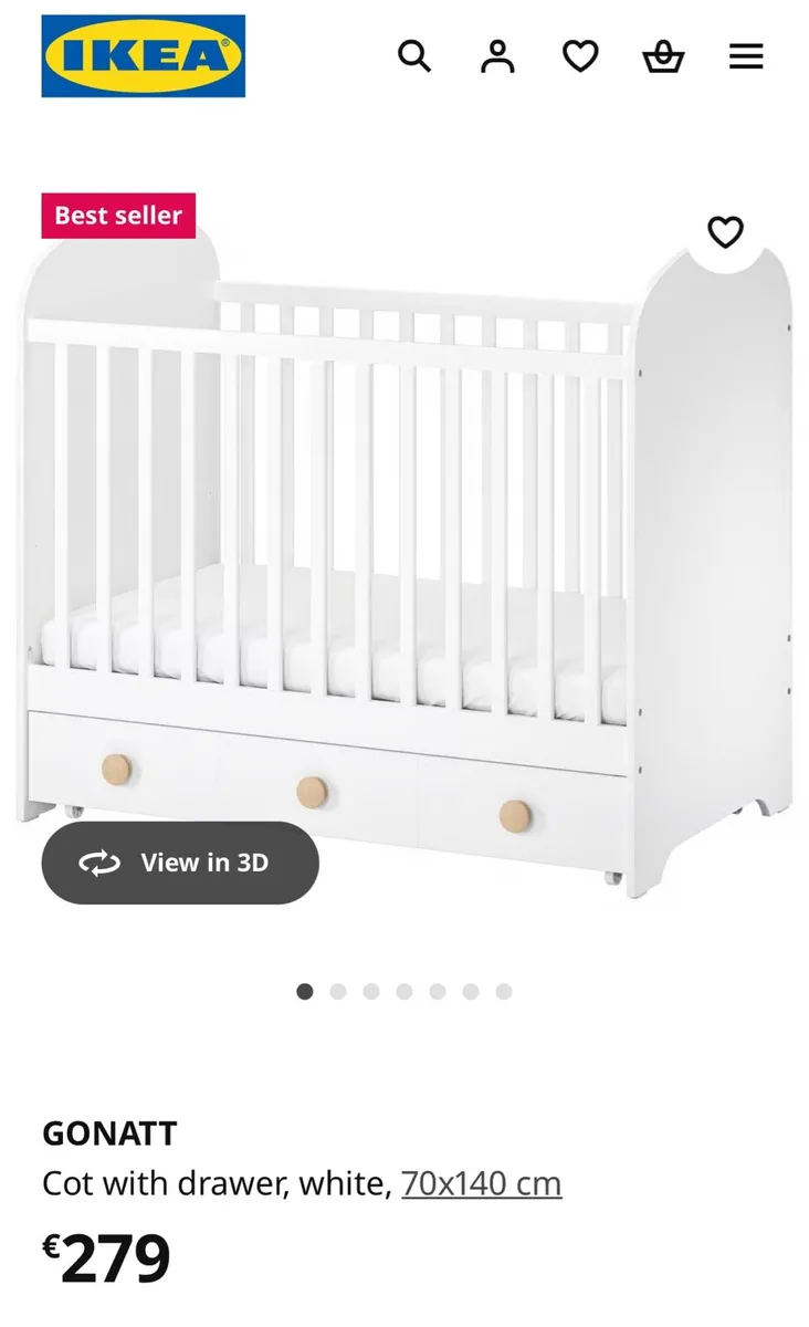 Baby Cot - Image 4
