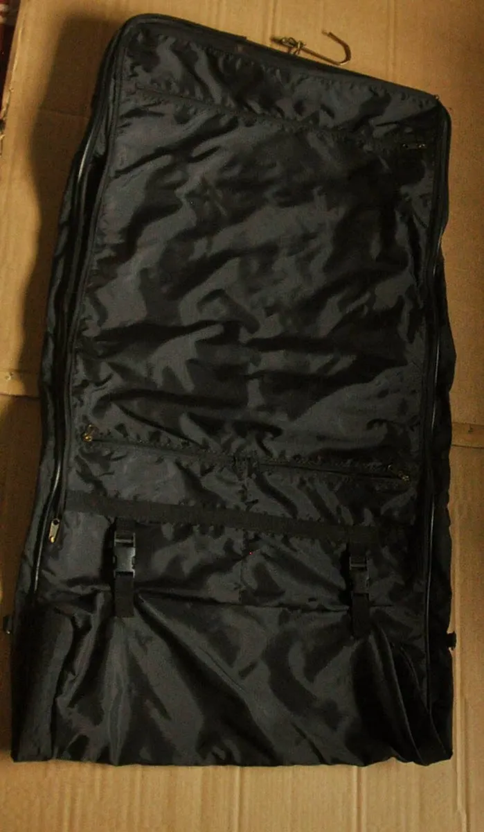 Garment Bag black canvas - Image 3
