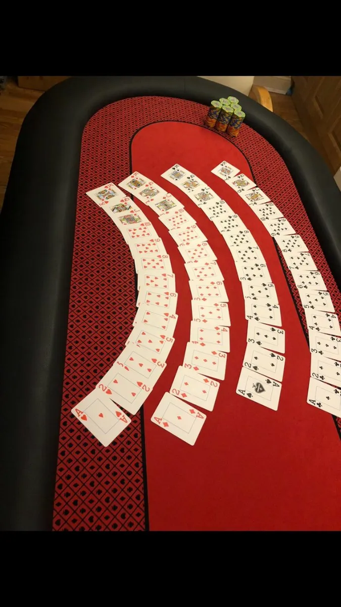 Poker Table - Professional Red Felt - Image 3