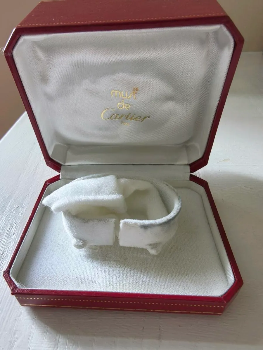 Cartier Vermeil Watch Box and Certificate - Image 2