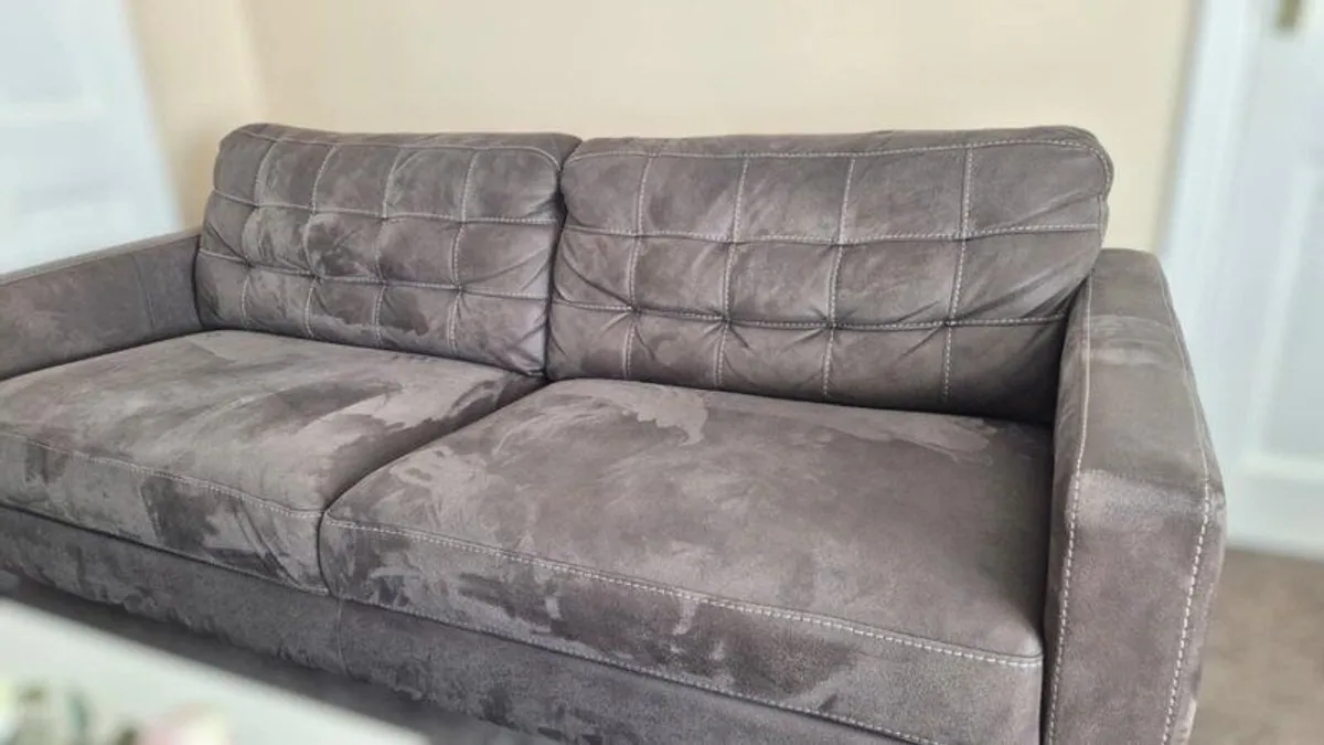 Sofa Grey 3-Seater Sofa  Excellent Condition - Image 1