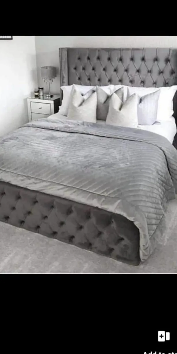 Brand New Fancy beds with mattress - Image 2