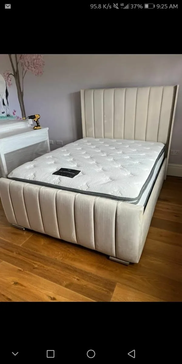 Brand New Fancy beds with mattress - Image 3