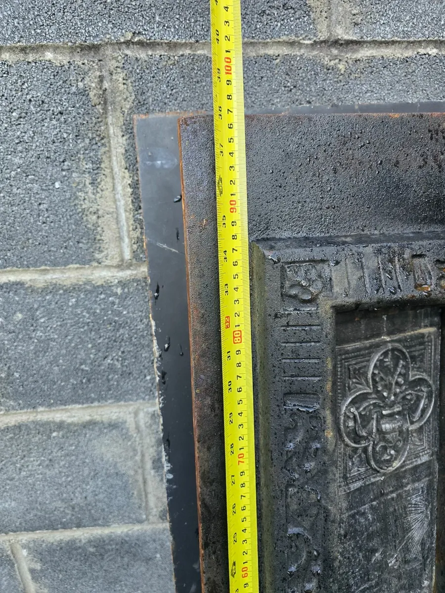 Antique Cast Iron Fireplace Surround. - Image 2