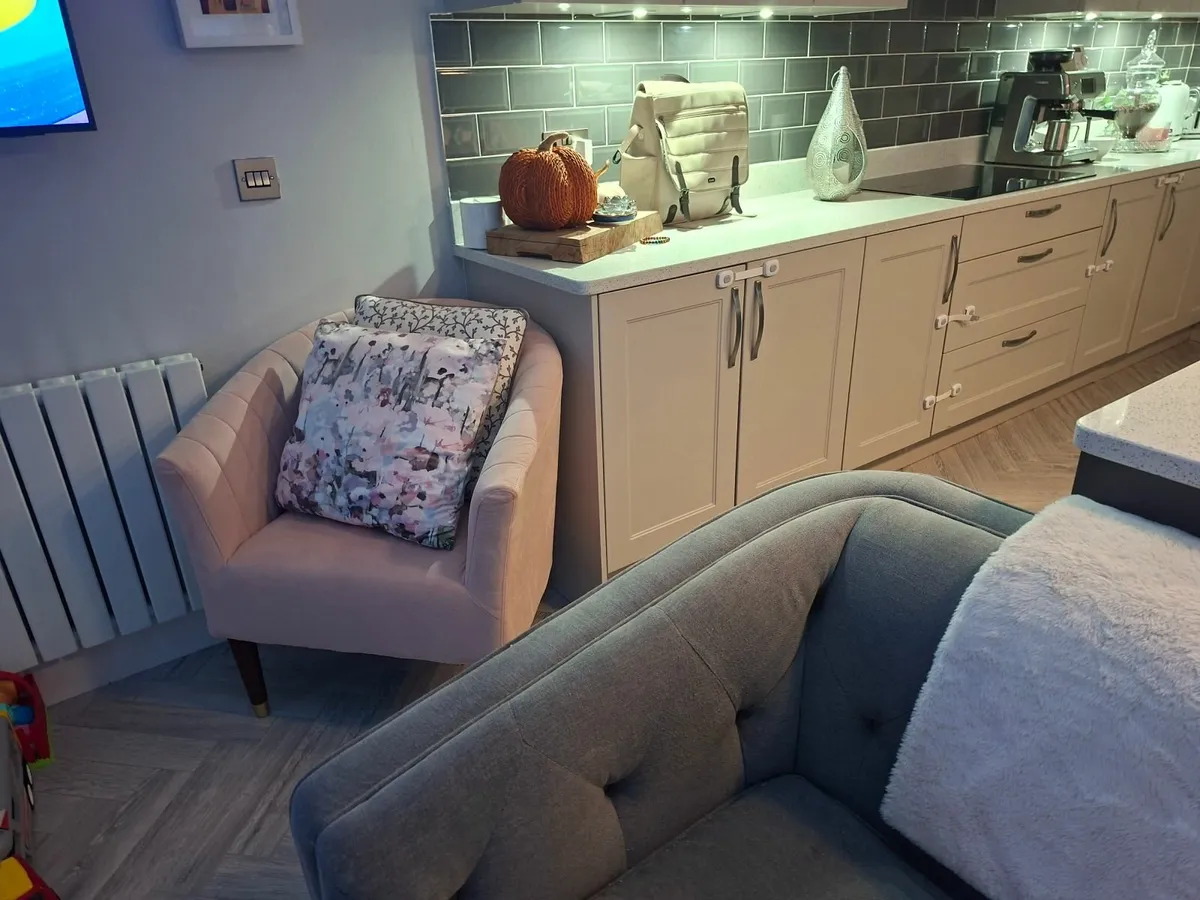 Sofa & Footstool - Image 2