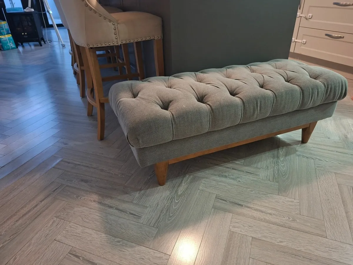 Sofa & Footstool - Image 3