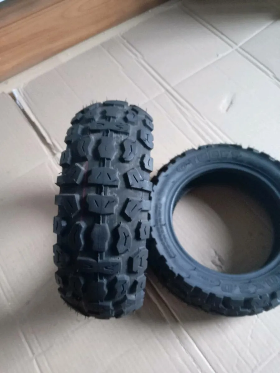 SCOOTER TYRES 10 INCH X 2 (10 X 3.0) SET OF 2 - Image 1