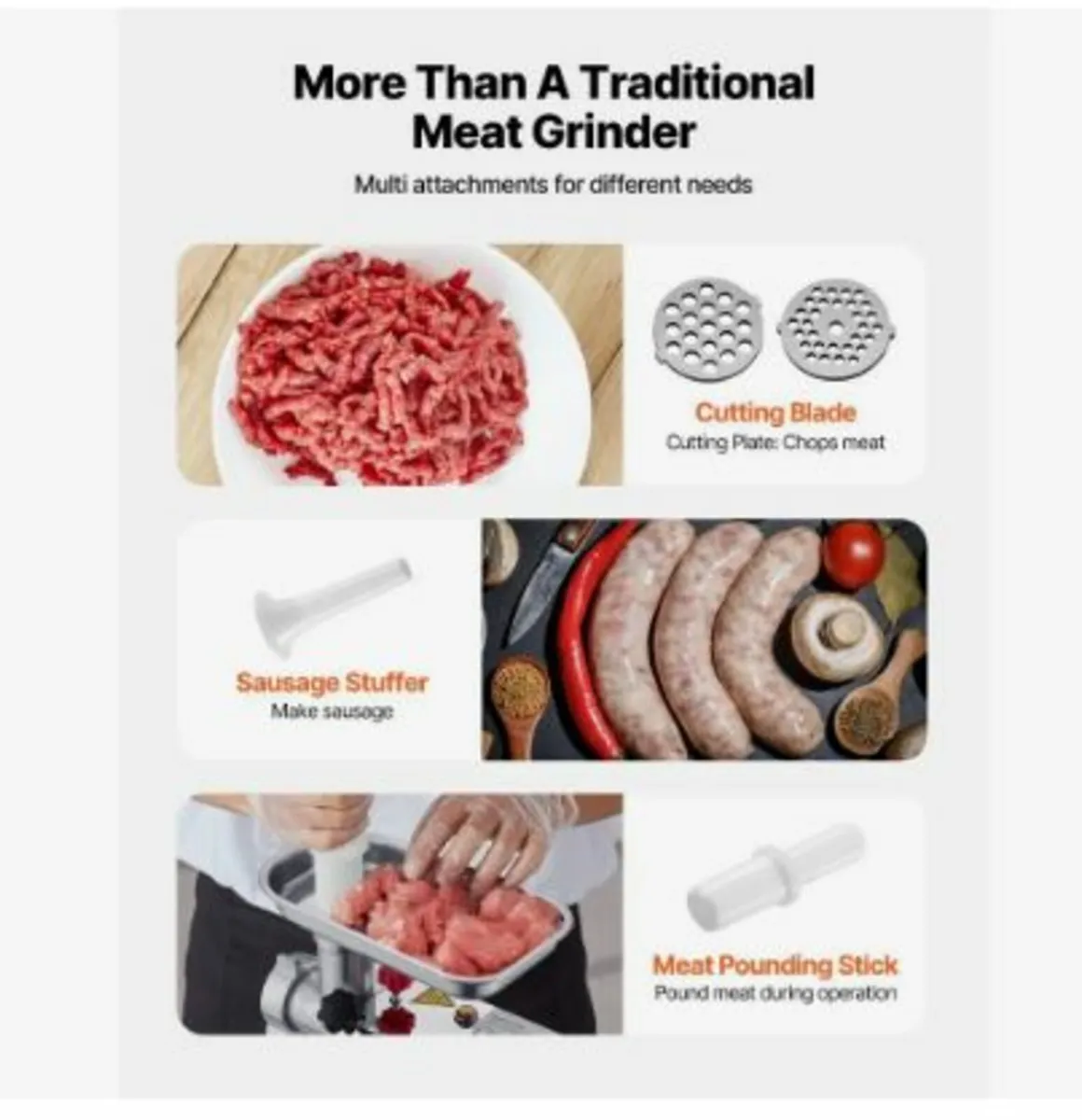 Commercial Electric Meat Grinder - Image 3