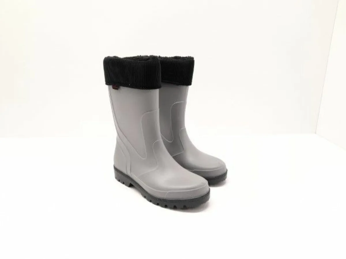 Online Auction Of Grey/Black  Wellington Boots - Image 3