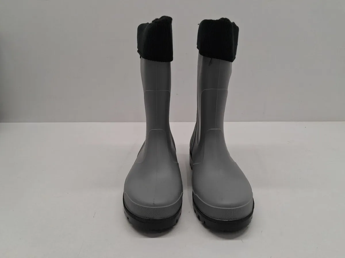 Online Auction Of Grey/Black  Wellington Boots - Image 3