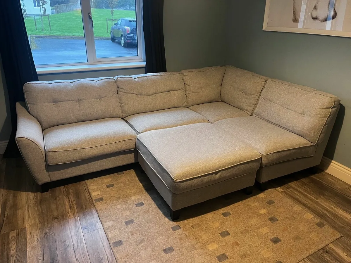 Corner Sofa with Footstool - Image 2