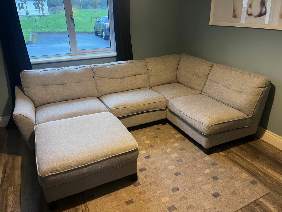 Corner Sofa with Footstool - Image 3