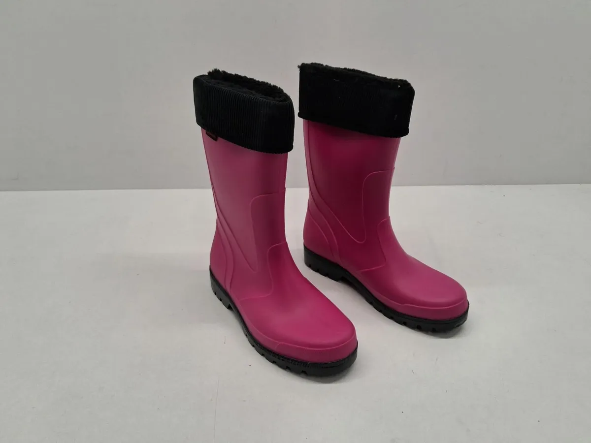 Online Auction Of Pink/Black  Wellington Boo - Image 4