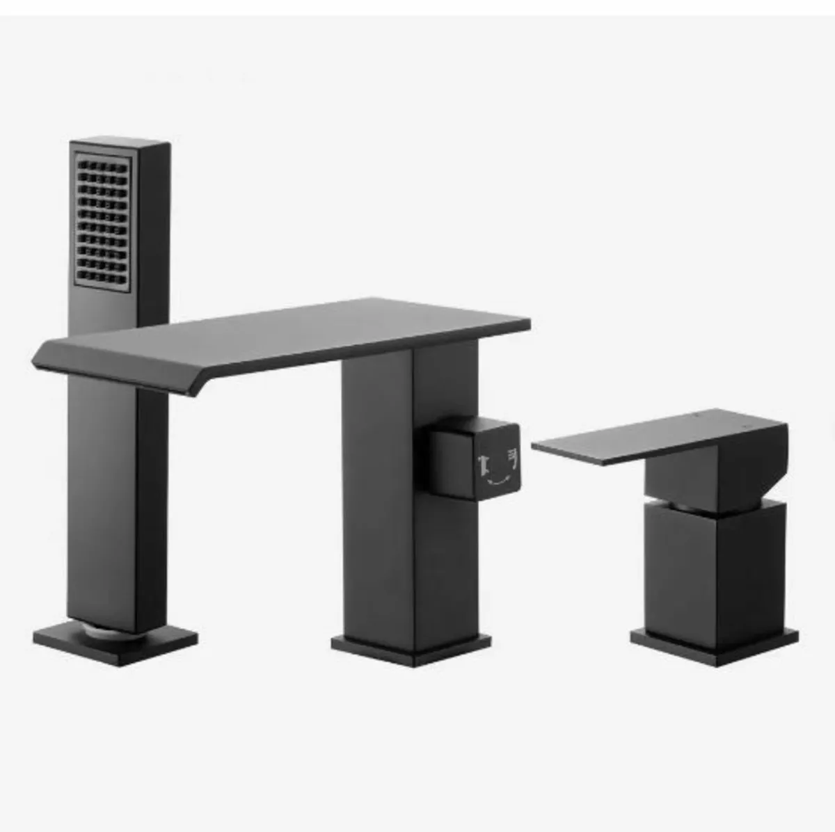Roman Tub Faucet, 3 Hole Waterfall - Image 1