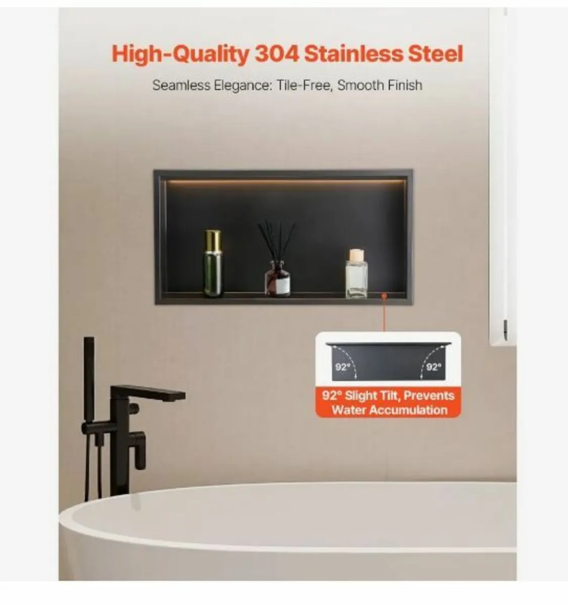 Shower Niche, 33.0 x 63.5 x 10.2 cm - Image 2