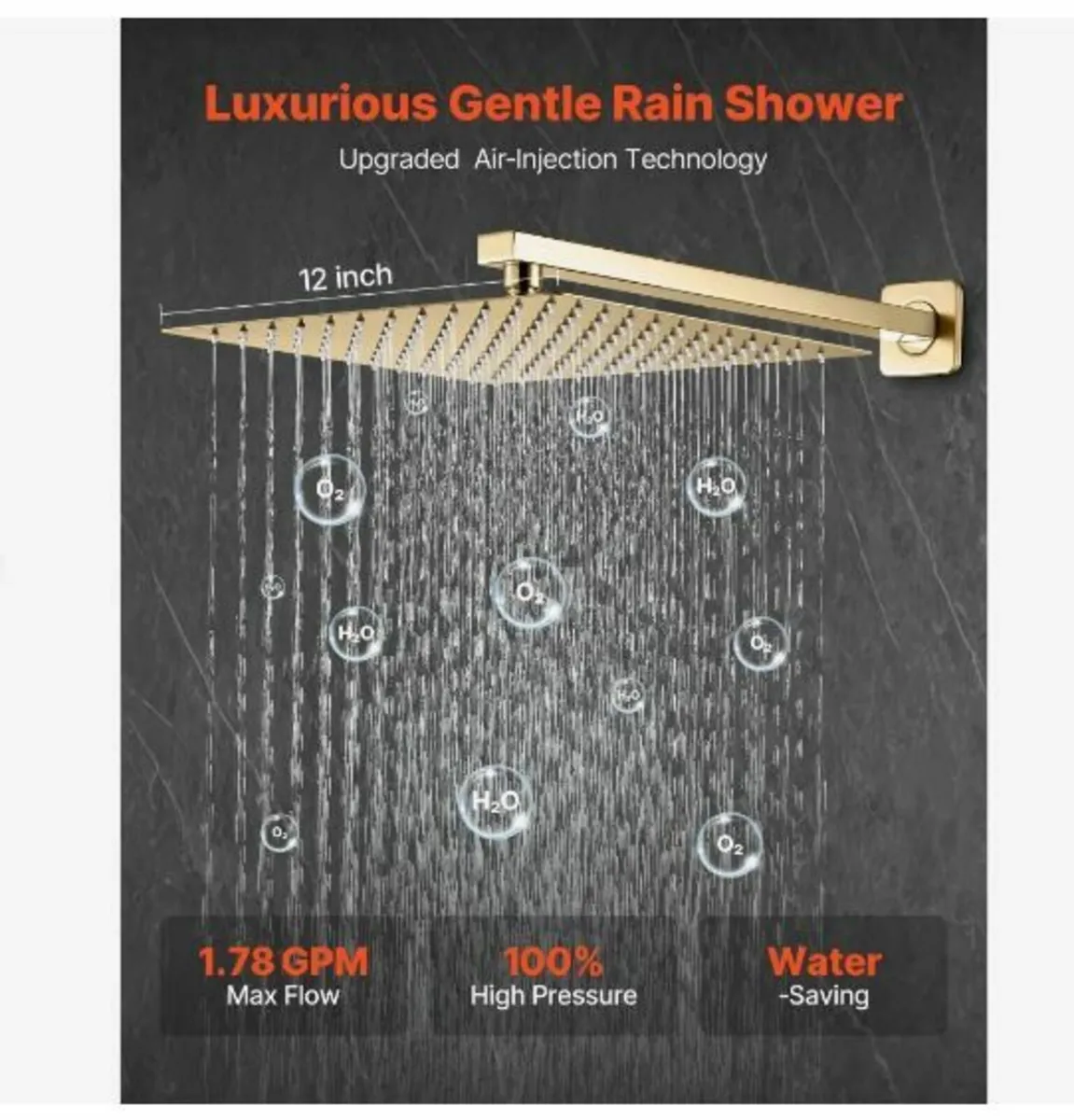 Shower Faucet Set, Rainfall Bathroom - Image 3
