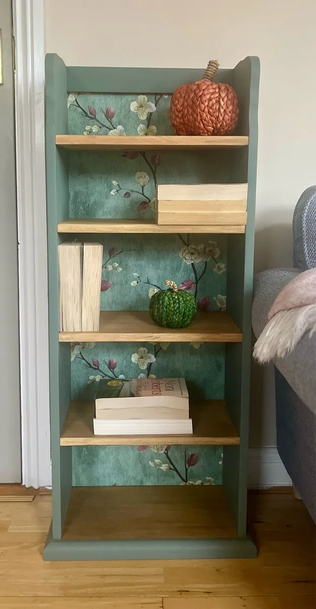 2 Upcycled Mexican pine bookshelves. - Image 1