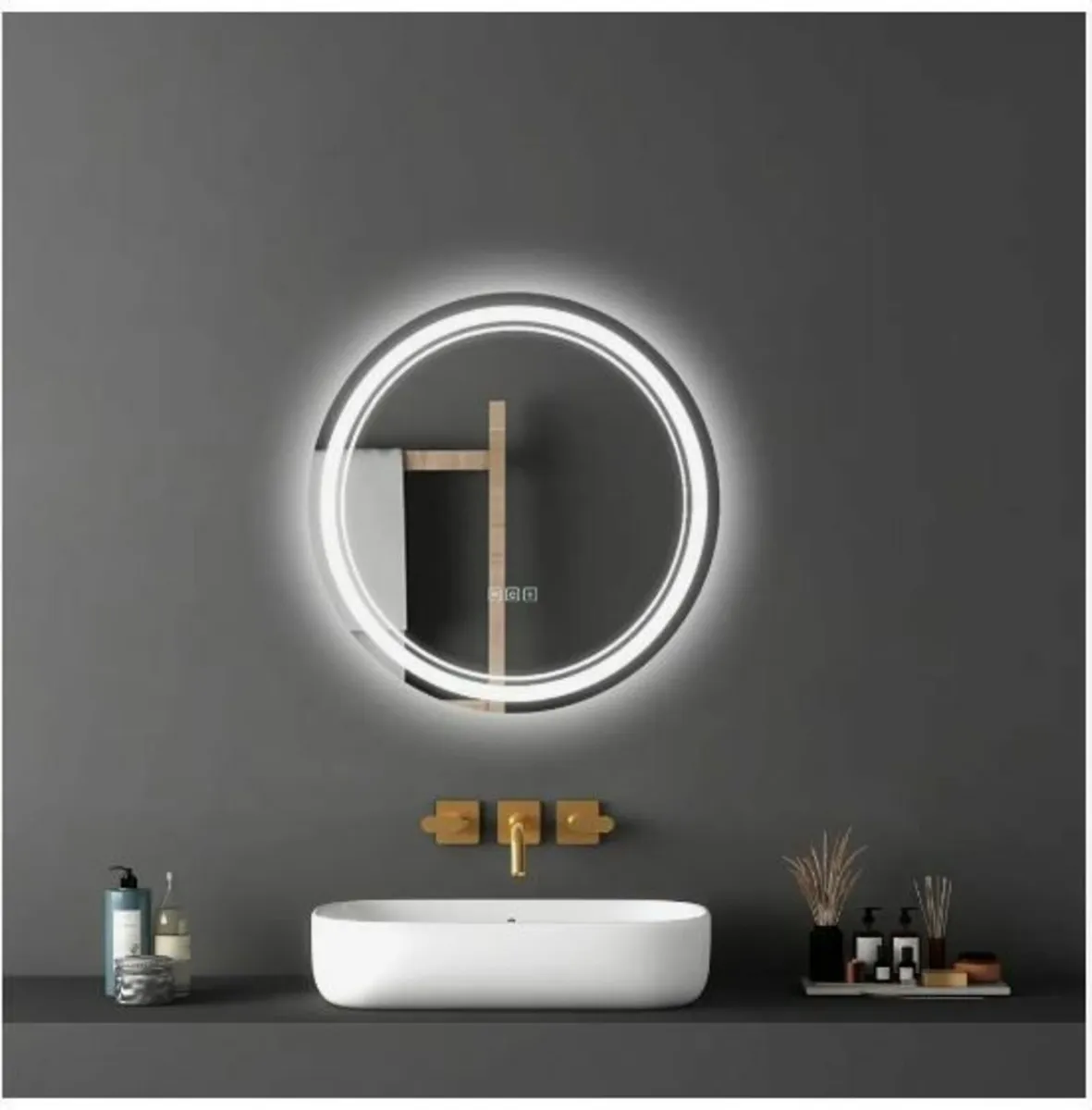 LED Bathroom Mirror, 60 cm LED Bathroom - Image 1