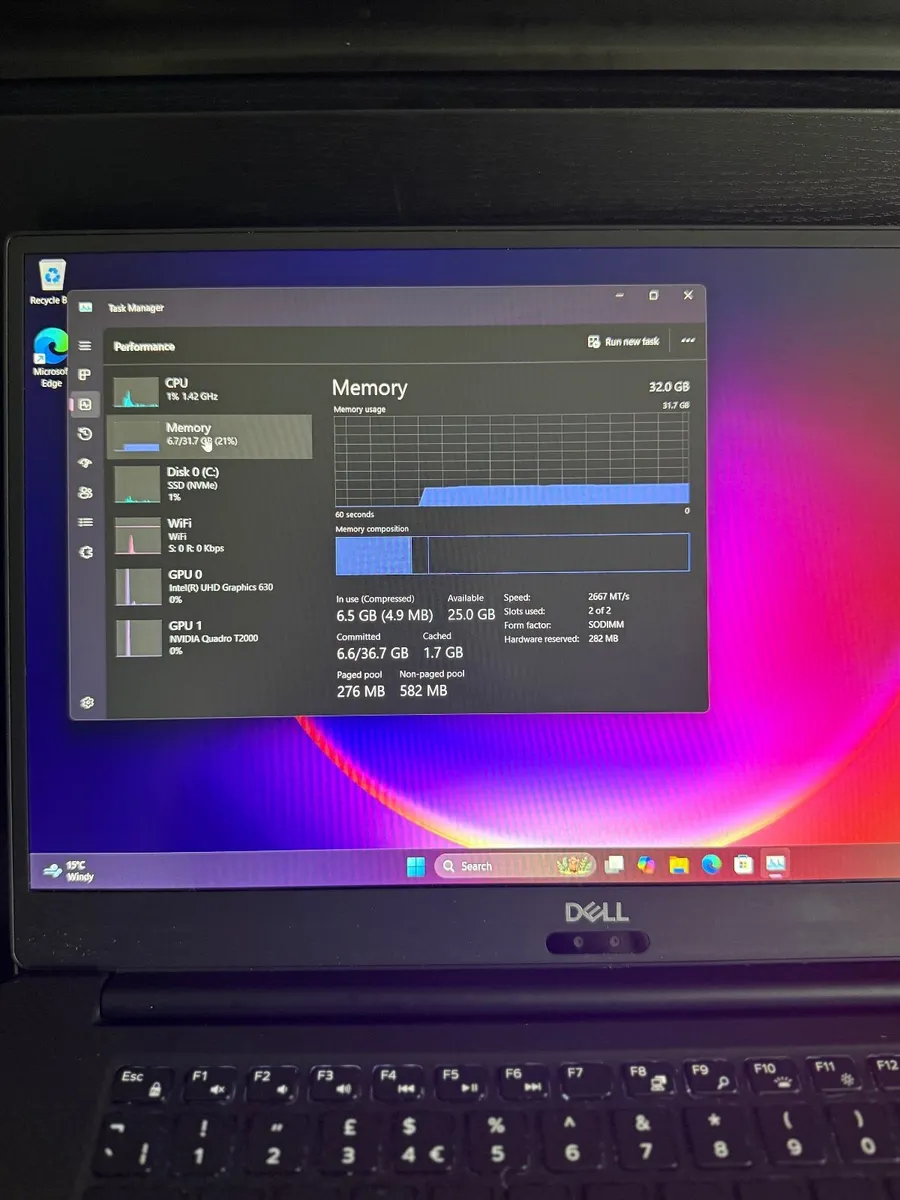 Dell Precision 5540 Laptop i9/32GB/512SSD/FHD - Image 4