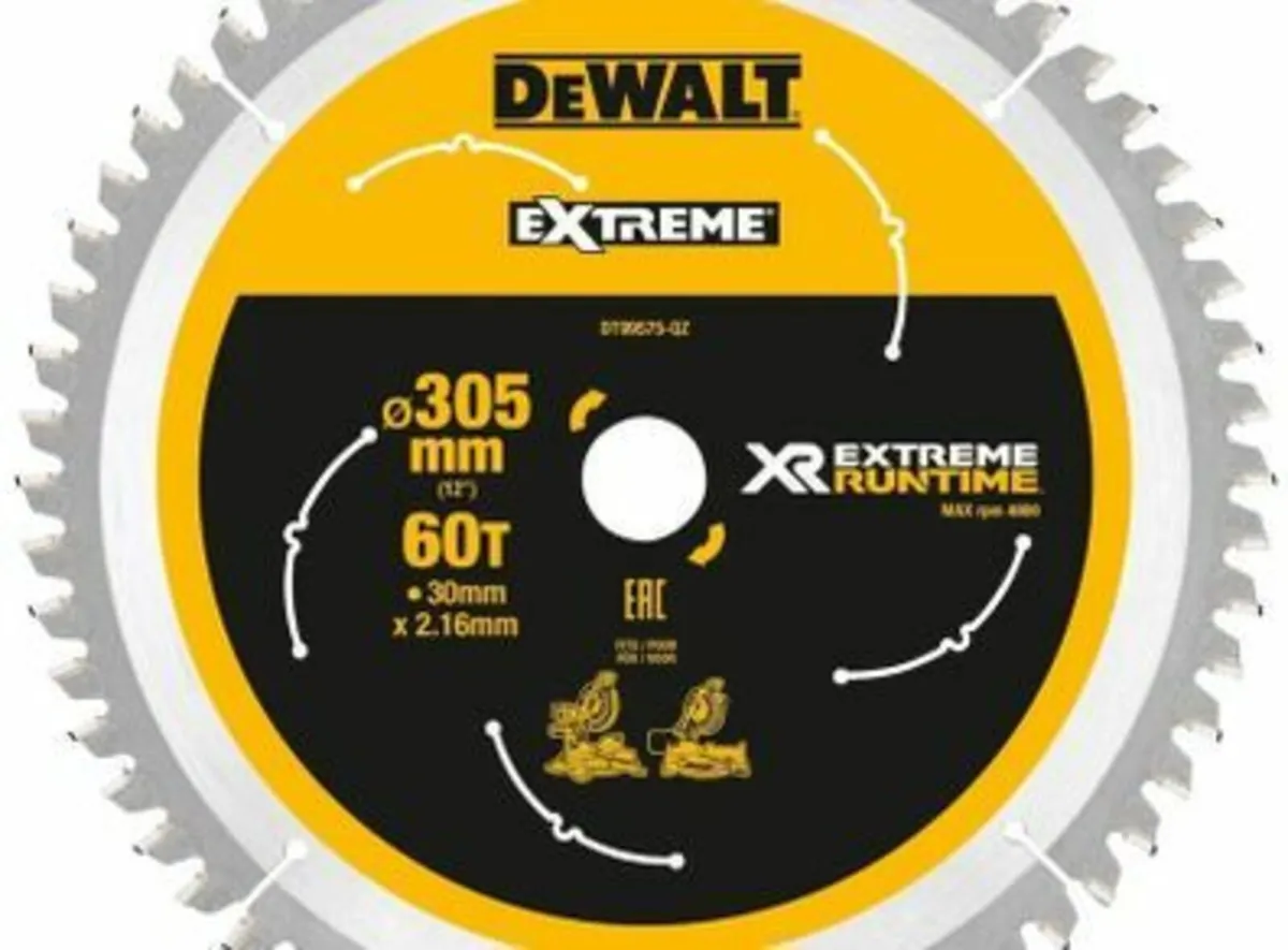 DeWalt DT99575  Mitre Saw Blade 305 x 30mm x 60T