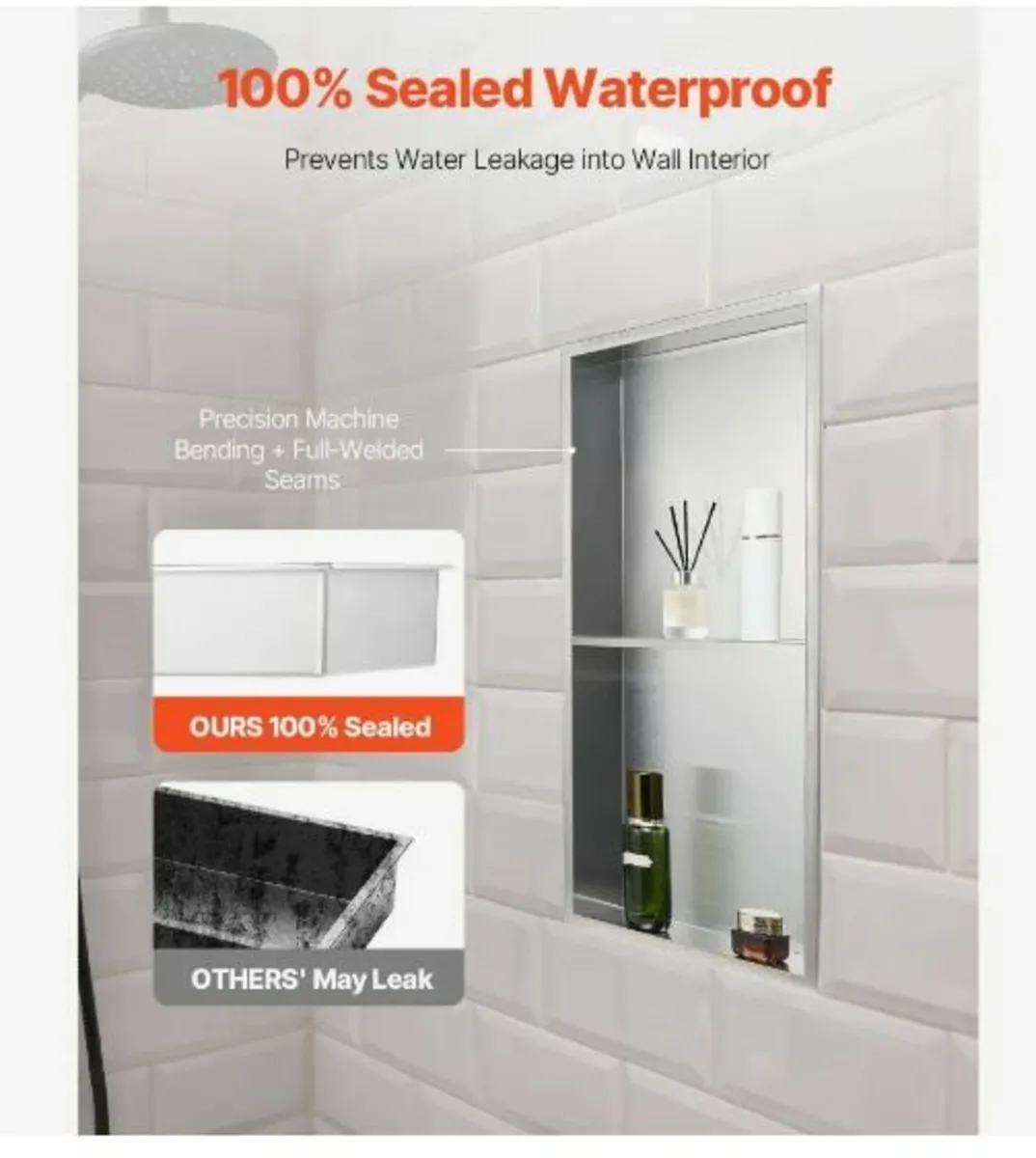 Shower Niche, 33.0 x 63.5 x 10.2 cm - Image 2