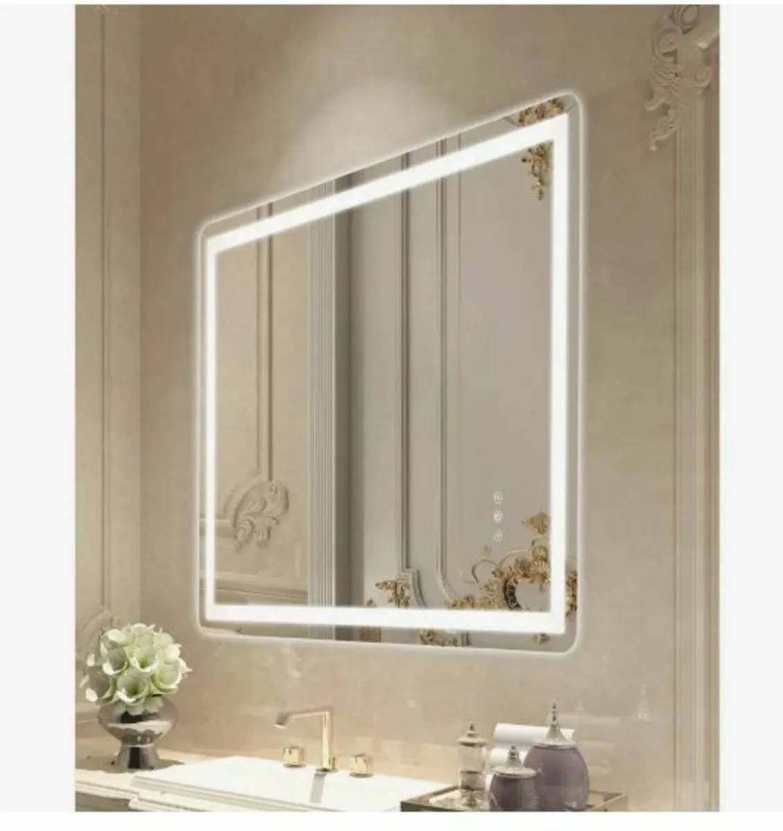 LED Bathroom Mirror, 70 x 100 cm LED Bathroom - Image 1